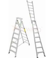 Model No. 162 Aluminium Dual Purpose Ladder for Home, Office and Industrial Access Use, Versatile Portable Ladder for Maintenance, Storage, Repair and Everyday Working Applications 